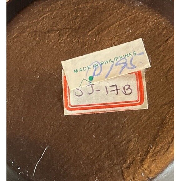 Tesoro's Manila Hand Painted Pottery Vase 7.75” Art Pottery Made In Philippines - Picture 8 of 11